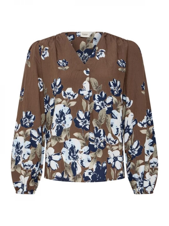 Foto van product Fransa Blouse 'FRCARRIE' lichtblauw / bruin