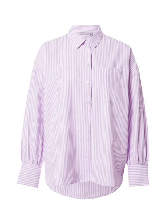 Foto van product Fransa Blouse 'POPPA' lichtroze / wit