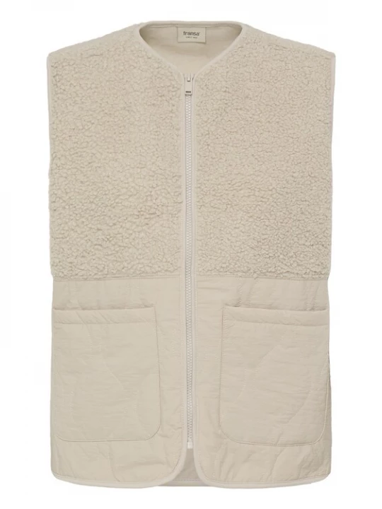 Foto van product Fransa Bodywarmer 'MIKALA' beige
