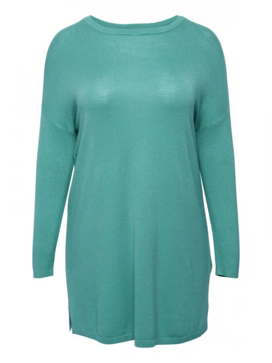 Foto van product Fransa Curve Gebreide jurk 'Blume' groen
