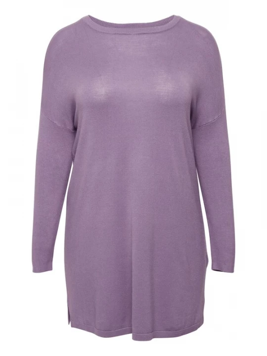 Foto van product Fransa Curve Gebreide jurk 'Blume' lavendel