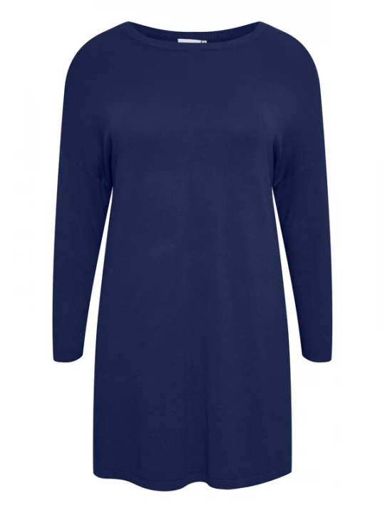 Foto van product Fransa Curve Gebreide jurk ' FPBlume ' blauw