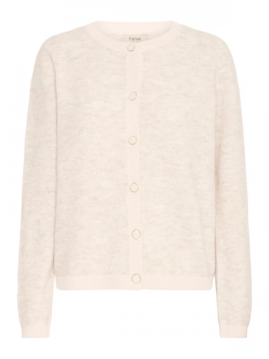 Foto van product Fransa Gebreid vest 'CAR 3' beige