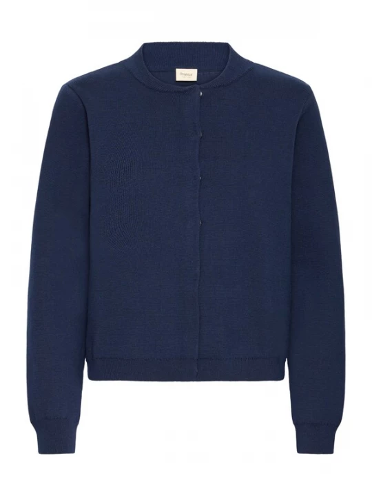 Foto van product Fransa Gebreid vest 'FRITA CAR 7' navy