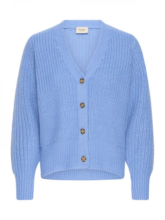 Foto van product Fransa Gebreid vest 'FRkamia' lichtblauw