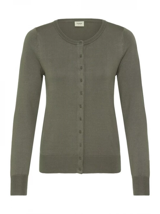 Foto van product Fransa Gebreid vest ' FRZubasic ' kaki