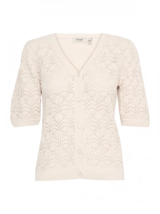 Foto van product Fransa Gebreid vest 'KATELEEN' beige