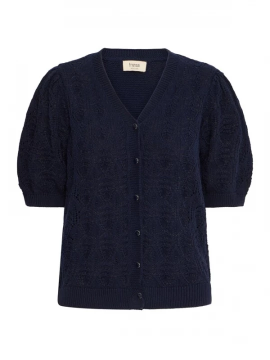 Foto van product Fransa Gebreid vest 'KATELEEN' donkerblauw