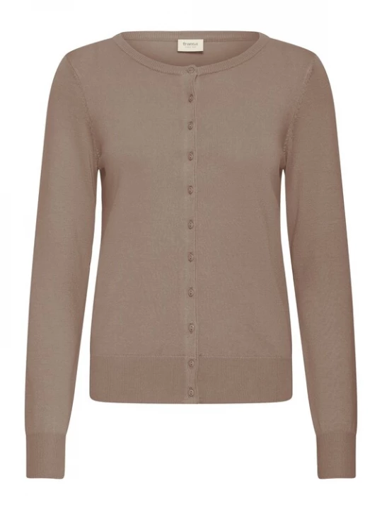 Foto van product Fransa Gebreid vest sepia