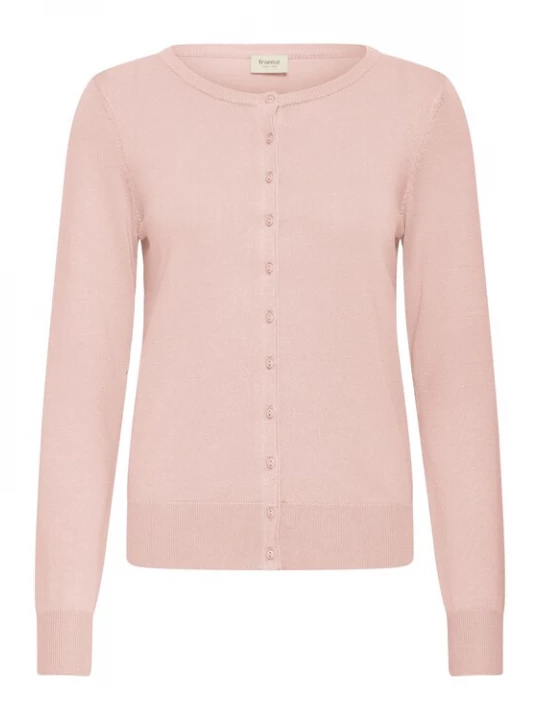 Foto van product Fransa Gebreid vest 'Zubasic' pastelroze