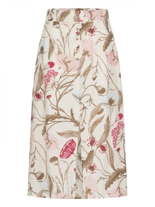 Foto van product Fransa Rok 'Frariana' lichtbeige / gemengde kleuren