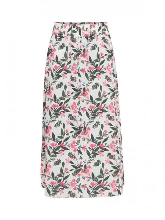 Foto van product Fransa Rok 'Maddie' donkergroen / pink / wit