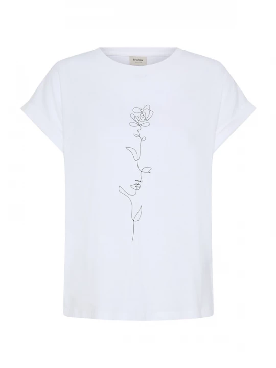 Foto van product Fransa Shirt 'FRGALI' zwart / wit