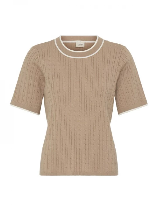 Foto van product Fransa Trui 'FRLAUREN' beige / wit