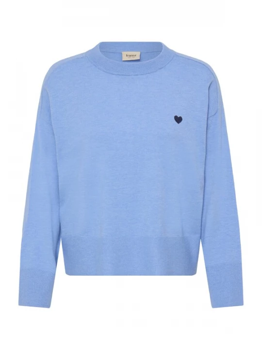 Foto van product Fransa Trui 'FRMelani' hemelsblauw / donkerblauw