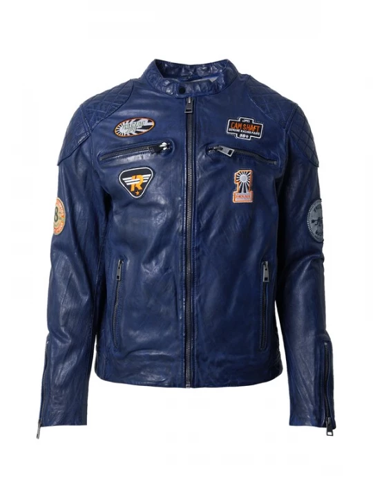 Foto van product FREAKY NATION Tussenjas 'Best Race' donkerblauw / oranje / zwart / wit