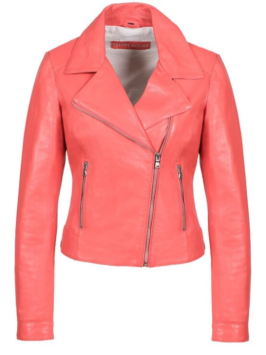 Foto van product FREAKY NATION Tussenjas ' Bikerjacket ' koraal