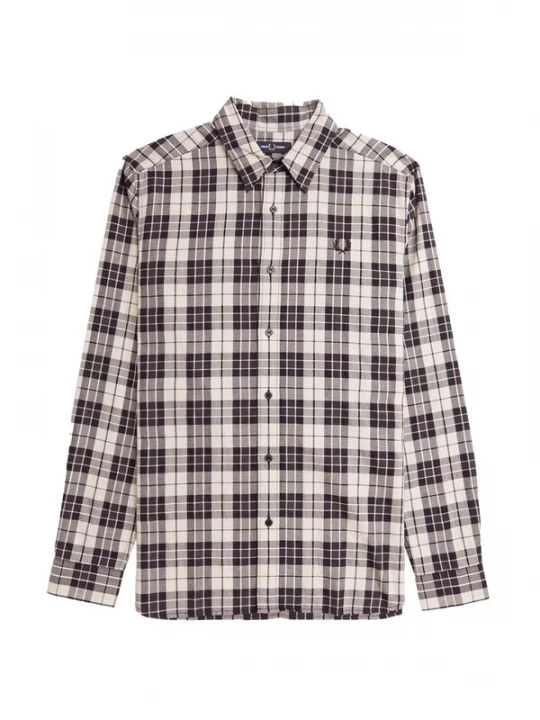 Foto van product Fred Perry Overhemd grijs / zwart / wit