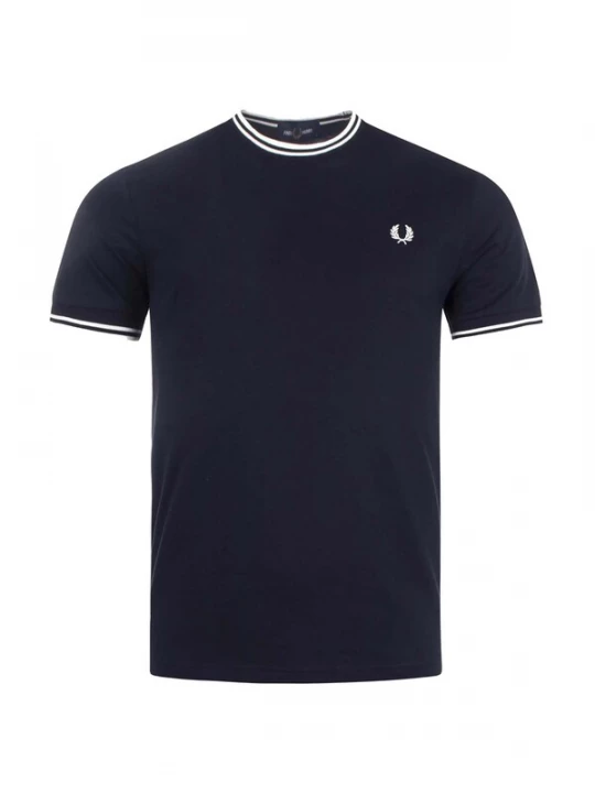 Foto van product Fred Perry Shirt blauw / wit