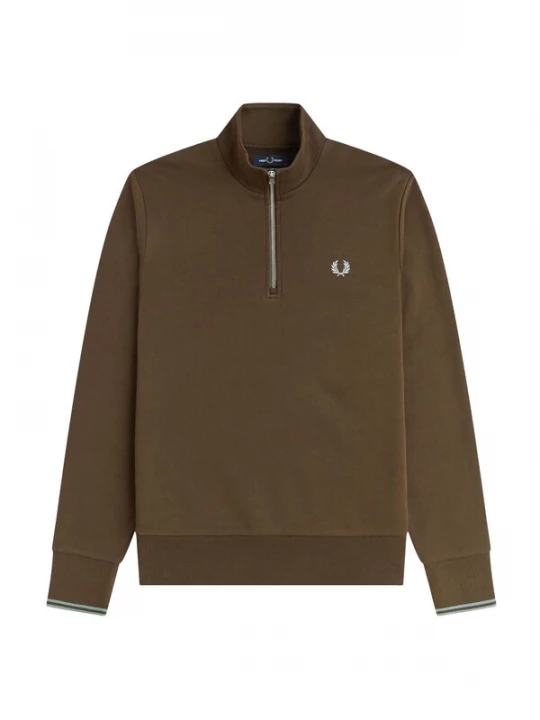 Foto van product Fred Perry Sweatshirt bruin / wit