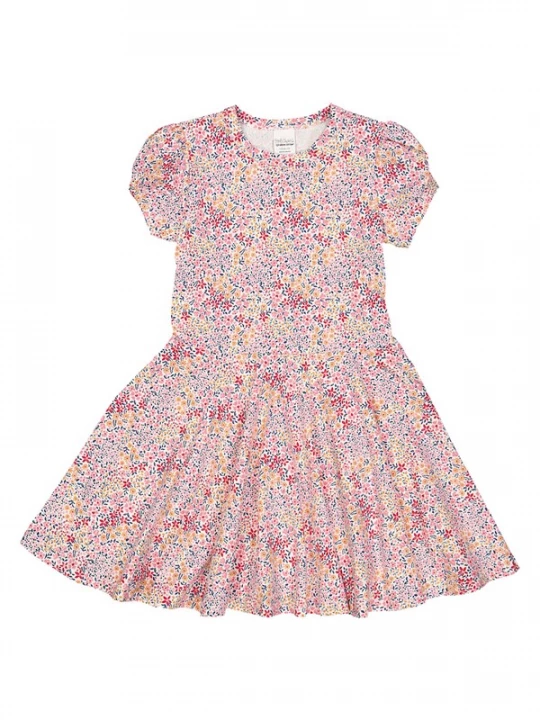 Foto van product Fred's World by GREEN COTTON Jurk blauw / oranje / rosa / rood