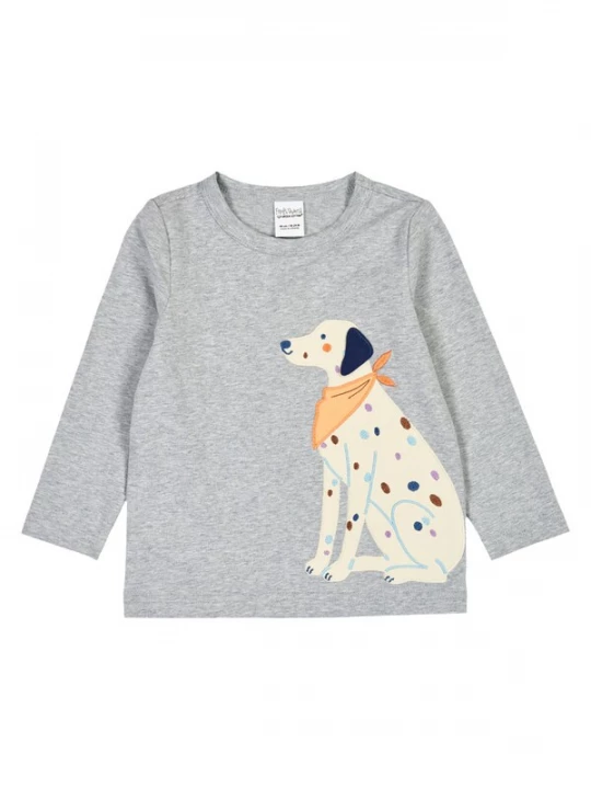 Foto van product Fred's World by GREEN COTTON Shirt ecru / navy / grijs / oranje