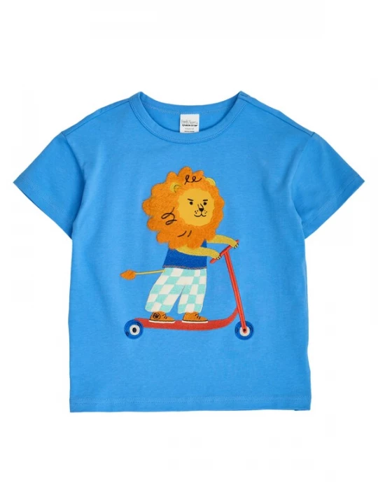 Foto van product Fred's World by GREEN COTTON Shirt ' Löwe ' blauw