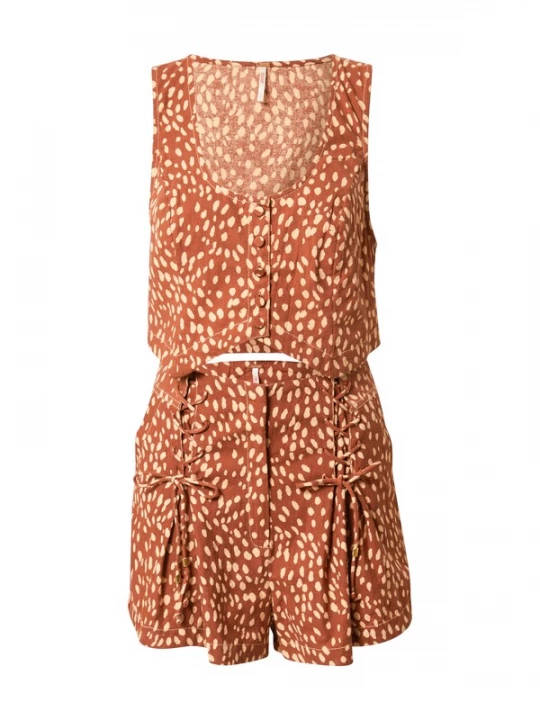 Foto van product Free People Broek beige / roestbruin