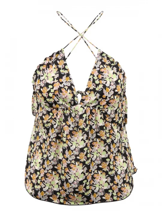Foto van product Free People Top 'Gardenia' lichtbeige / pastelblauw / pastelgroen / rosa / zwart