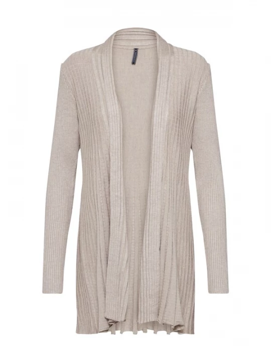 Foto van product Freequent Gebreid vest 'CLAUDISSE' beige / taupe