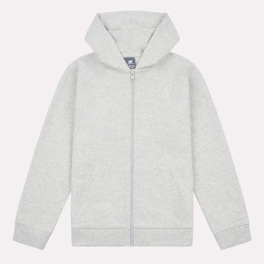 Foto van product French Terry Small Logo Full Zip Hoodie New Balance grijs