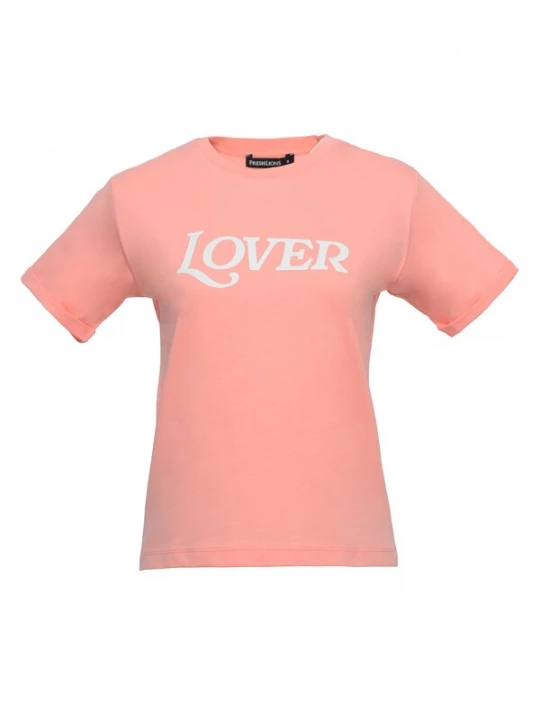 Foto van product FRESHLIONS Shirt 'Lover' rosa / wit