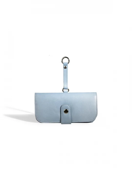 Foto van product Friedrich23 Etui 'Brillenetui - Leder' lichtblauw