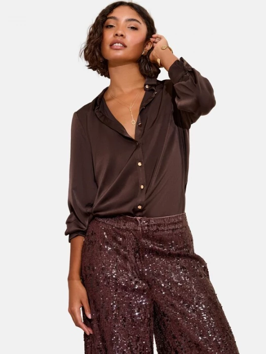 Foto van product Friends Like These Blouse chocoladebruin