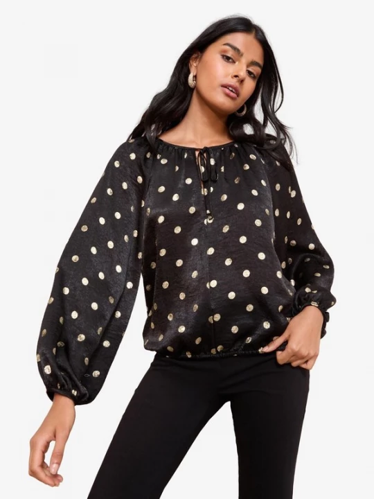 Foto van product Friends Like These Blouse goud / zwart