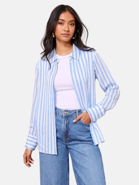 Foto van product Friends Like These Blouse lichtblauw / wit