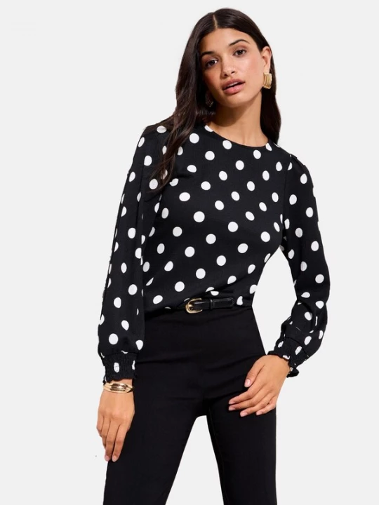 Foto van product Friends Like These Blouse zwart / wit
