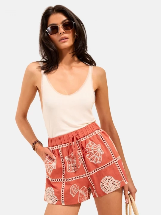 Foto van product Friends Like These Broek koraal / wit