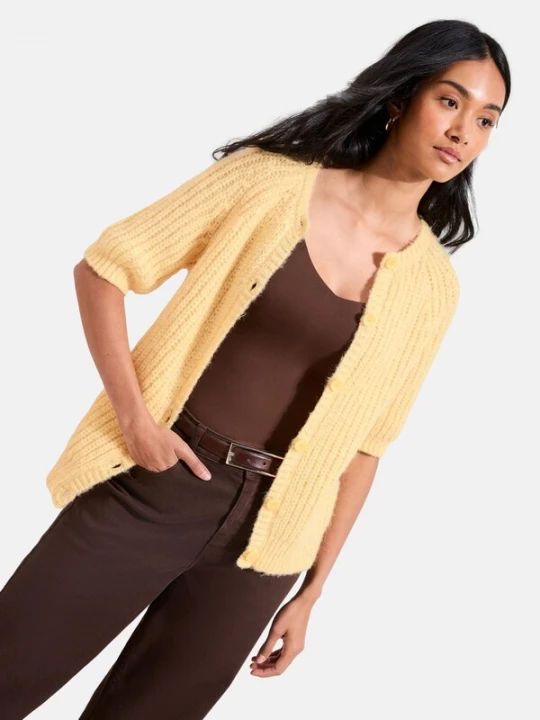 Foto van product Friends Like These Gebreid vest geel