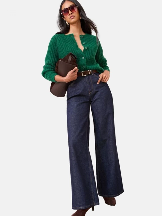 Foto van product Friends Like These Gebreid vest groen