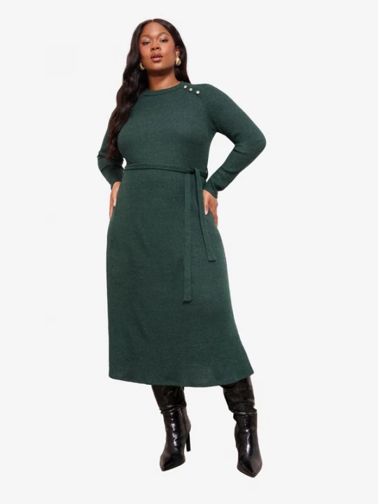 Foto van product Friends Like These Gebreide jurk groen