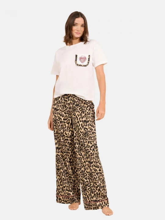 Foto van product Friends Like These Pyjama beige / bruin / wit