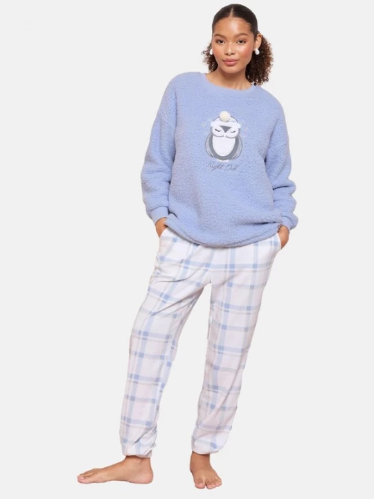 Foto van product Friends Like These Pyjama lichtblauw / grijs / wit