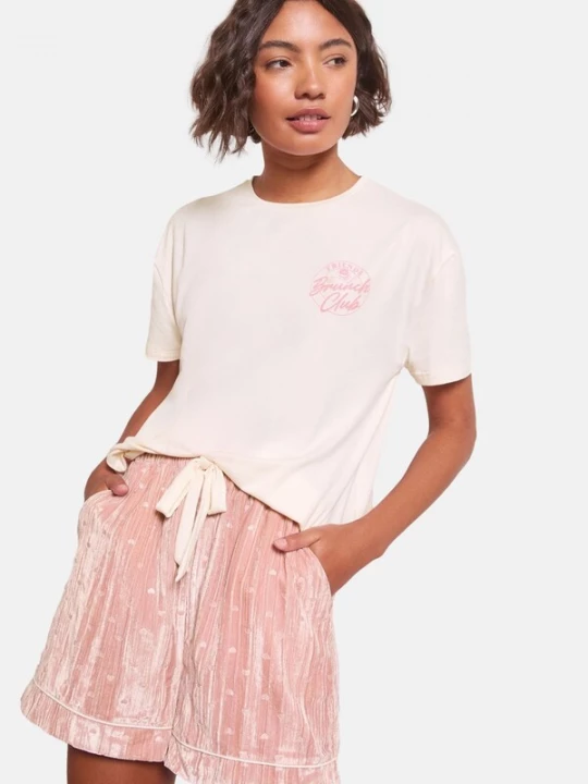 Foto van product Friends Like These Pyjama pink / natuurwit