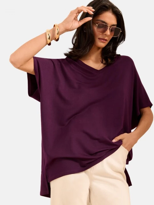 Foto van product Friends Like These Shirt aubergine