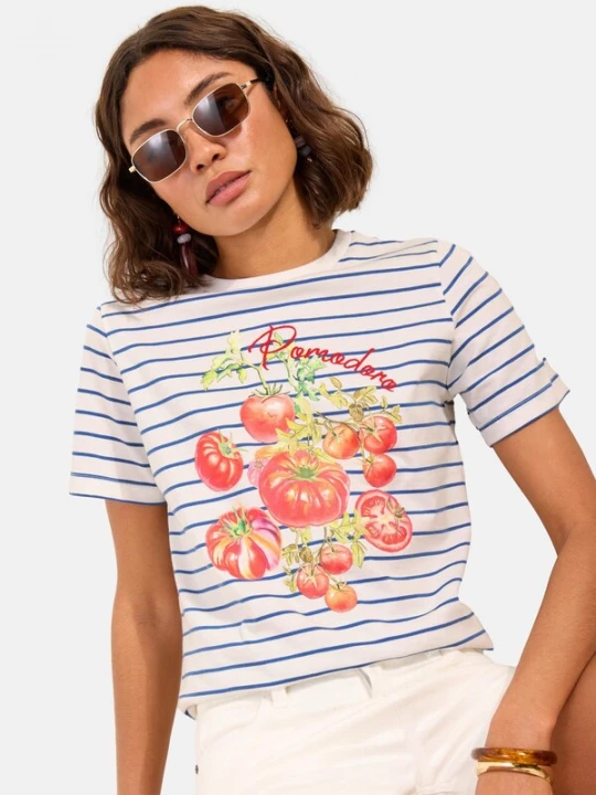 Foto van product Friends Like These Shirt blauw / lichtgroen / rood / wit