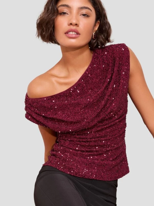 Foto van product Friends Like These Shirt bourgogne