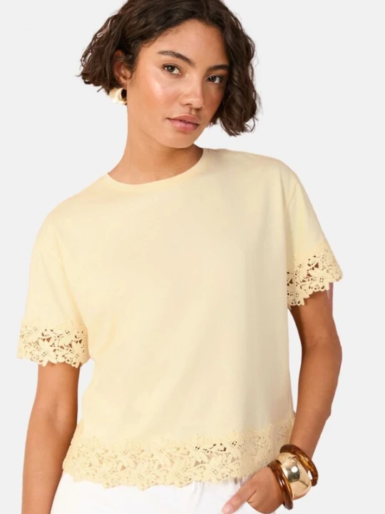Foto van product Friends Like These Shirt pasteelgeel