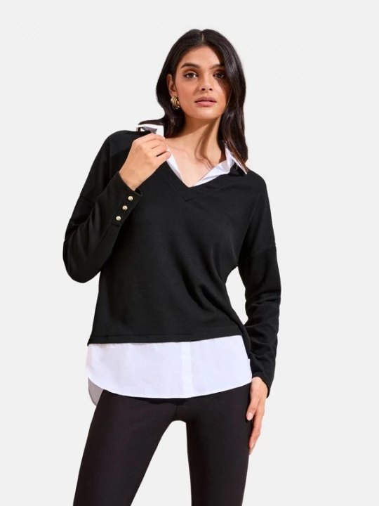 Foto van product Friends Like These Shirt zwart / wit