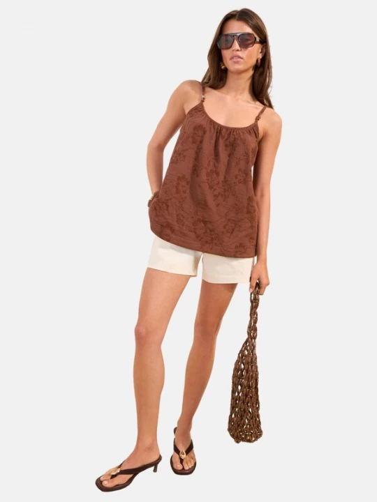 Foto van product Friends Like These Top bruin / chocoladebruin